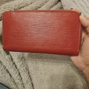 Louis Vuitton Zippy Wallet - Castillan Red EPI Leather